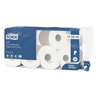 Трехслойная туалетная бумага Tork T4 Premium