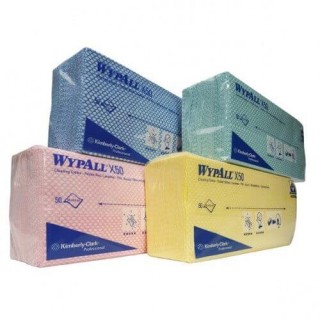 Wypall® Х50 Сложенные вчетверо. Цветные салфетки для использования в зонах питания. 7441