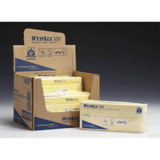 Wypall® Х50 Сложеные вчетверо. Цветные салфетки для использования в зонах питания. 7443