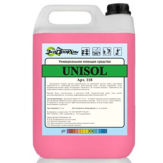 UNISOL универсальное моющее средство для уборки твердых поверхностей без разводов (содержит спирт)