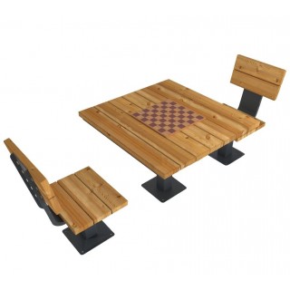 Стол шахматный с комплектом стульев Мюнхен