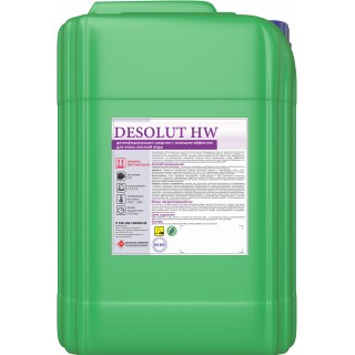 Desolut HW беспенное моющее средство с активным хлором для очень жесткой воды 24 кг