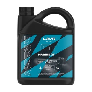 LAVR MOTOLINE GT MARINE малодымное полусинтетическое моторное масло для лодок 4 л