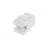 Модуль Keystone Jack RJ-45(8P8C),  UTP неэкранированный,  CAT 5e,  тип 180 градусов,  белый REXANT PRO