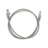 Патч-корд U/UTP,  CAT 5e,  RJ45-RJ45, 26AWG, LSZH,  серый,  1м REXANT