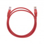 Патч-корд U/UTP,  CAT 5e,  RJ45-RJ45, 26AWG, LSZH,  красный,  1м REXANT