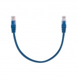 Патч-корд U/UTP,  CAT 5e,  RJ45-RJ45, 26AWG, LSZH,  синий,  0,3м REXANT