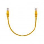 Патч-корд U/UTP,  CAT 5e,  RJ45-RJ45, 26AWG, LSZH,  желтый,  0,3м REXANT