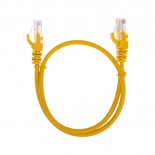 Патч-корд U/UTP,  CAT 5e,  RJ45-RJ45, 26AWG, LSZH,  желтый,  0,5м REXANT