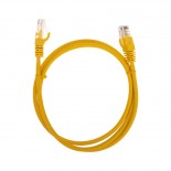 Патч-корд U/UTP,  CAT 5e,  RJ45-RJ45, 26AWG, LSZH,  желтый,  1м REXANT