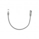 Патч-корд F/UTP,  CAT 6, RJ45-RJ45, 26AWG, LSZH,  серый,  0,3м REXANT