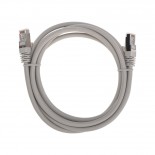 Патч-корд S/FTP,  CAT 6A (10G),  RJ45-RJ45, 28AWG, LSZH,  серый,  2м REXANT