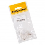 Разъем RJ-45(8P8C) под витую пару, UTP,  CAT 5e (15 µ"/ 15 микродюймов),  пакет,  5шт.  PROconnect