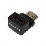 Переходник аудио/видео,  (гнездо HDMI - штекер HDMI),  угловой,  1 шт.  REXANT