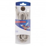 Кабель USB-А– USB-B,  2,4А,  1,8м,  ПВХ,  серый REXANT