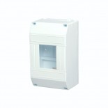 Бокс пластиковый КМПн 1/4 IP20 белый с инд.  упак.  REXANT