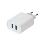 Сетевое зарядное устройство для iPhone/iPad REXANT 2 x USB,  5V,  2.4 A,  белое