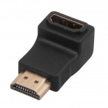 Переходник штекер HDMI - гнездо HDMI,  угловой REXANT