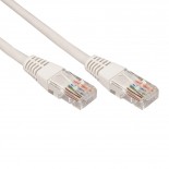 Шнур коммутационный,  патч-корд,  U/UTP RJ45-RJ45 CAT 5e, PVC,  серый,  0,5м REXANT