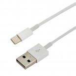 Кабель USB-A – Lightning для Apple,  2,4А,  1м,  ПВХ,  белый,  REXANT