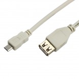 Кабель USB-A – micro USB,  1А,  0,2м,  серый REXANT