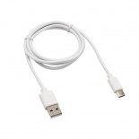 Кабель USB-A – Type-C,  2,1A,  1м,  ПВХ,  белый,  REXANT