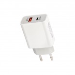 Сетевое зарядное устройство REXANT USB-A+USB-C адаптер,  18W белое