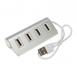 Разветвитель REXANT 4 USB-port серебристый