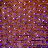 Гирлянда Сеть 2x3м,  черный КАУЧУК,  432 LED Белые/Синие (шнур питания в комплекте)