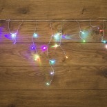 Гирлянда Бахрома (Айсикл),  1,8х0,5м,  48 LED RGB,  прозрачный ПВХ,  IP20, быстрая смена цвета,  230В,  не соединяется