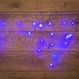 Гирлянда Бахрома (Айсикл),  1,8х0,5м,  48 LED СИНИЕ,  прозрачный ПВХ,  IP20, свечение с динамикой,  230В,  не соединяется