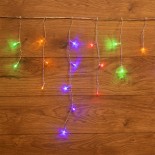 Гирлянда Бахрома (Айсикл),  1,8х0,5м,  48 LED МУЛЬТИКОЛОР,  прозрачный ПВХ,  IP20, свечение с динамикой,  230В,  не соединяется ТОП