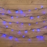 Гирлянда Твинкл Лайт 4 м,  темно-зеленый ПВХ,  25 LED,  цвет: Синий