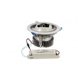 Светильник светодиодный "Downlight",  встраиваемый,  мощность 20W,  312 SMD 3528 светодиода,  напряжение 220V,  размер 180* 95(d=120mm),  IP23, цвет светодиодов нейтральный белый (4500-5000 К)